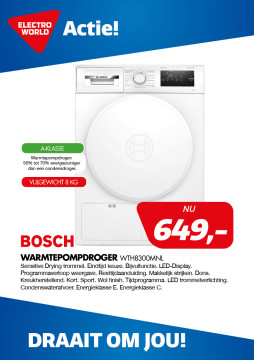 Bosch Warmtepompdroger WTH8300MNL