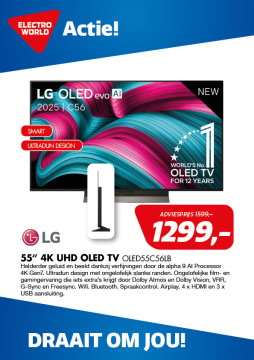LG 55 INCH 4K UHD OLED TV OLED55C56LB