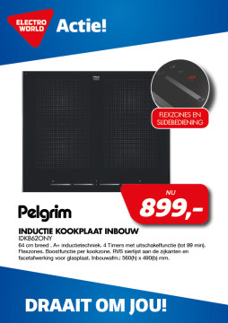 Pelgrim Inductie kookplaat INBOUW IDK862ONY
