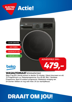 Beko Wasautomaat B3WM49410M2