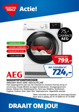 AEG Warmtepompdroger TR8ESSEN 8000 SERIE ABSOLUTECARE
