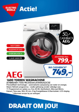 AEG Wasmachine LR74BREMEN 7000 ProSteam-UniversalDose