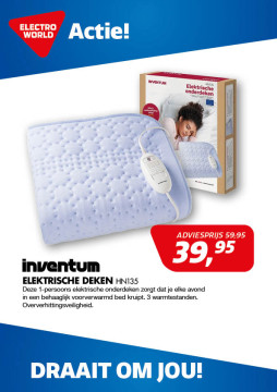 Inventum Elektrische deken HN135