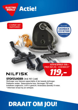 Nilfisk Stofzuiger One Pet Care