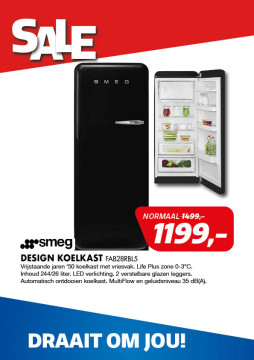 SMEG DESIGN KOELKAST FAB28RBL5