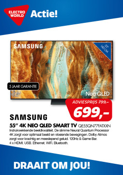 Samsung 55” 4K Neo QLED Smart TV QE55QN77FATXXN