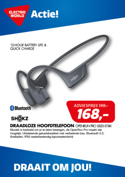 Shokz Draadloze hoofdtelefoon OpenRun Pro S820-ST-BK