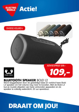 Fresh n Rebel Bluetooth speaker 20,- korting