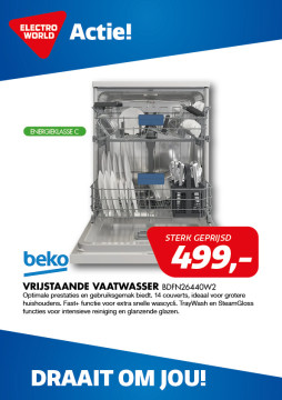 Beko vrijstaande vaatwasser BDFN26440W2
