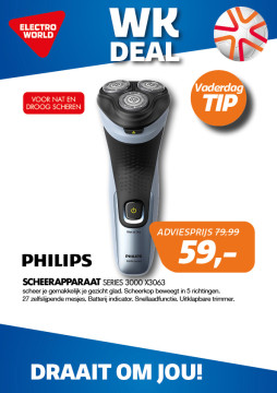 Philips SCHEERAPPARAAT Series 3000 X3063