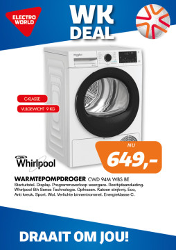 Whirlpool Warmtepompdroger CWD 94M WBS BE