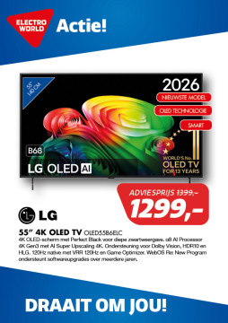 LG 55 inch 4K OLED TV OLED55B6ELC