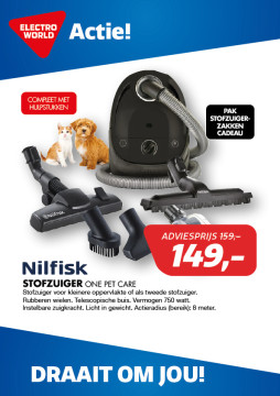 Nilfisk STOFZUIGER One Pet Care