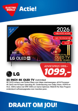 LG 55 INCH 4K OLED TV OLED55B6E