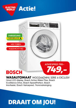 Bosch Wasautomaat WGG244ZMNL Serie 6 EXCLUSIV
