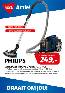 PHILIPS zakloze stofzuiger FC9733/01