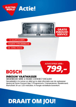 Bosch INBOUW vaatwasser