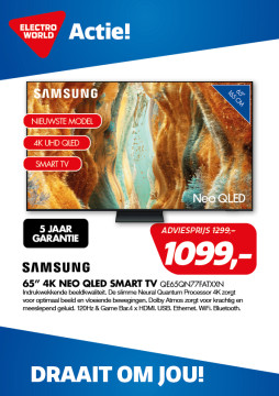 Samsung 65” 4K Neo QLED Smart TV QE65QN77FATXXN