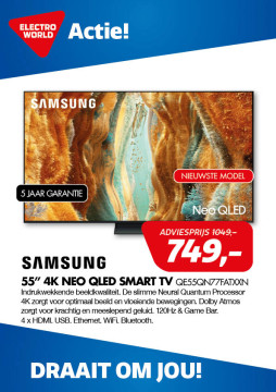 SAMSUNG 55 inch 4K Neo QLED Smart TV QE55QN77FATXXN