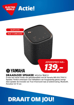 Yamaha DRAADLOZE SPEAKER WS-X1A TRUE X
