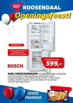 Bosch Koel-vriescombinatie KGE36EWCP
