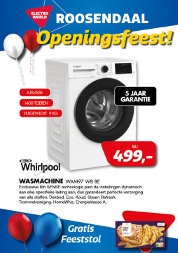 Whirlpool WASMACHINE WAM97 WB BE