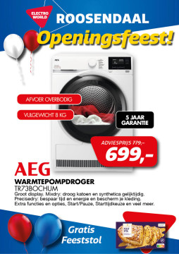 AEG warmtepompdroger TR73BOCHUM